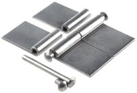 347-8355 Pinet Stainless Steel Flag Hinge with a Lift-off Pin, 40mm x 50mm x 3mm