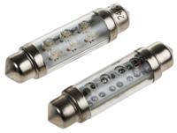 le-0603-04w JKL Components LED Car Bulb, White, Festoon shape