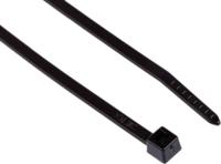 111-01625-t40r-pa66w-bk HellermannTyton Cable Tie, , 175mm x 4 mm, Black Polyamide 6.6 (PA66), Pk-100