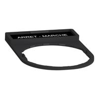 zby2166 Schneider Electric Legend Holder for Use with XB4 Series, Arrêt - Marche, On Off