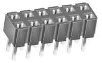 ces-106-01-t-d Samtec CES Series Straight Through Hole Mount PCB Socket, 12-Contact, 2-Row, 2.54mm Pitch, Through Hole Termination