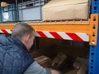 pu5020rb Viso Red, White Wall Protector 750mm x 60mm