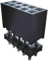 esqt-105-02-g-d-525 Samtec ESQT Series Straight Through Hole Mount PCB Socket, 10-Contact, 2-Row, 2mm Pitch, Solder Termination