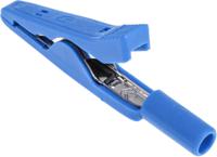 930317802 Hirschmann Test & Measurement Crocodile Clip 2 mm Connection, Brass, Bronze Contact, 8A, Blue