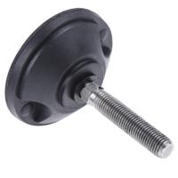 a195005 Nu-Tech Engineering M16 PA Reinforced Nylon Adjustable Foot, 2000kg Static Load Capacity 10° Tilt Angle