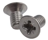 914-1955 RS PRO Pozi M6 Countersunk A4 316 Stainless Steel Machine Screws DIN 965 x 10.0mm