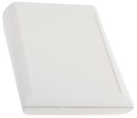 a0615107 OKW Comtec Series White ABS Desktop Enclosure, Sloped Front, 200 x 150 x 71.5mm