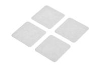 vst-4100cp130x30dc12 Hi-Bond VST 4100CP Transparent Double Sided Adhesive Square, 1mm Thick, 31.8 N/cm, 30mm x 30mm