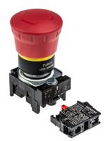 3su1100-1hb20-1cf0 Siemens SIRIUS ACT 3SU11 Series Twist Release Emergency Stop Push Button, Panel Mount, 22mm Cutout, 1NC, IP66, IP67,