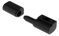 110-4571 RS PRO Thermoplastic Barrel Hinge with a Lift-off Pin, Screw Fixing, 62mm x 22mm x 17mm