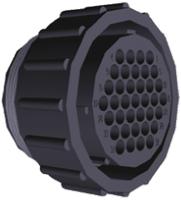 206150-2 TE Connectivity Circular Connector, 37 Contacts, Cable, Standard Connector, Plug, Female, CPC Series