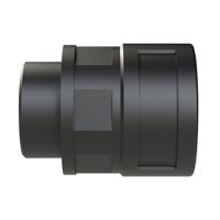 bvnv-m329 Flexible Fitting, Conduit Fitting, 29mm Nominal Size, M32, Polyamide 6, Black