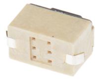 434123050816 Wurth Elektronik Black Tactile Switch, SPST 50 mA @ 12 V dc 1.5mm Surface Mount
