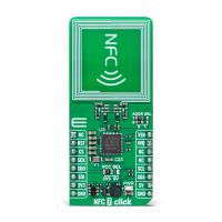 mikroe-6453 MikroElektronika NFC 7 Click - I2C PN7160A1HN/C100 Near Field Communication (NFC) Evaluation Board for Integrates NFC