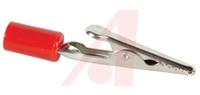 bu-60hpr-2 Mueller Electric Crocodile Clip 4 mm Connection, Nickel-Plated Steel Contact, 10A, Red