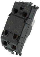 56891-blk MK Electric 1 Way Black Rocker Switch Grid Module 20A, Grid Plus Series