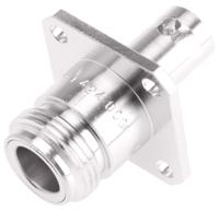 r191424000 Radiall Straight 50Ω RF Adapter BNC Socket to N Socket 4GHz