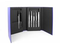 k7hp ideal-tek 180 mm, Pointed, Straight, Tweezer Set