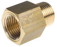 0167-21-22 Legris Series Straight Threaded Adaptor, R 1/2 Male to NPT 1/2 Female, Threaded Connection Style
