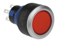 175-8303 RS PRO Illuminated Push Button Switch, Momentary, Panel Mount, 22.2mm Cutout, SPDT, Red LED, 250V ac, IP65
