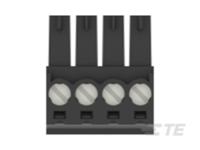 2213936-4 TE Connectivity, 3.5mm Pitch, TB, 4 Way, , Pluggable Terminal Block, Plug, Cable Mount, Screw Termination,