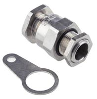 a2lsfk120m20 Stainless Steel Cable Gland Kit, M20 Thread, 9.6mm min., 14mm max., IP66, IP68