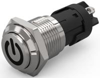 82-41622000b002 EAO 82 Series Push Button Switch, Latching, Panel Mount, 16mm Cutout, SPDT, 240V, IP65, IP67