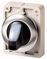 187134-m30c-fwrlk3-w Eaton RMQ Titan Series 3 Position Selector Switch Head, 30mm Cutout, White Handle