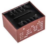 121-3834 RS PRO 2 x 15V ac 2 Output PCB Mount PCB Transformer, 3.2VA