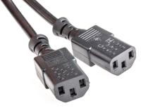 178-9801 RS PRO Straight IEC C13 x 2 Socket to Right Angle Type G UK Plug Power Cord, 2.5m
