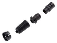 en3c6mx Switchcraft Circular Connector, 6 Contacts, Cable, Standard Connector, Plug, Male, IP68, IP69K, EN3 Series