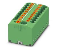 3273382 Phoenix Contact Distribution Block, 19 Way, 4mm², 24A, 450 V, Green