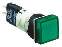 xb6cv3bb Schneider Electric, Harmony XB6, Panel Mount Green LED Pilot Light Complete, 16mm Cutout, IP65, 30V ac/dc