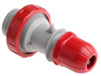 2183236 Scame IP67 Red Cable Mount 3P + E Industrial Power Plug, Rated At 32A, 415 V