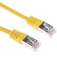 411-368 RS PRO, 0.5m Cat6, Yellow RJ45 to Male RJ45 Male, S/FTP Shielded, Terminated PVC Sheath