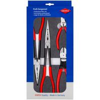 00-20-01-v16 Knipex 4-Piece Plier Set, Flat, Straight Tip, 335 mm Overall