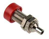 bu-403-ni-rt Schutzinger Red Female Banana Socket, 4 mm Connector, 32A, 33 V ac, 70V dc, Nickel Plating