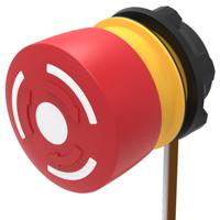 84-53200040 EAO Twist Release Emergency Stop Push Button, Panel Mount, 22.3mm Cutout, SPST, IP65, IP66, IP67