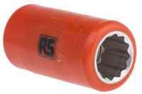 911-1427 ITL Insulated Tools Ltd 1/2 in Drive 15mm Insulated Standard Socket, 12 point, VDE/1000V, 50 mm Overall Length