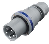 2136333 Scame IP44 Blue Cable Mount 2P + E Industrial Power Plug, Rated At 63A, 230 V