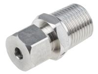 123-5578 RS PRO 1/2 NPT Compression Fitting for Use with Thermocouple or PRT Probe, 6mm Probe, RoHS Compliant Standard