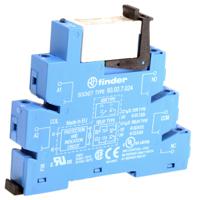 385270120050 Finder 38 Series Interface Relay, DIN Rail Mount, 12V dc Coil, DPDT, 2-Pole, 8A Load