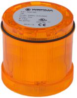 64130000 Werma 641 Series Yellow Steady Effect Beacon Unit, 12 → 230 V ac/dc, Filament Bulb, AC, DC, IP65
