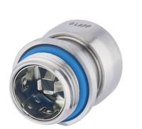53806720 Lapp SKINTOP Series Metallic Stainless Steel Cable Gland, M12 Thread, 4mm min., 7mm max., IP68, IP69