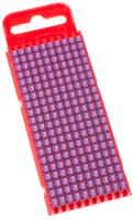 561-05007-wic1-pa66-vt HellermannTyton WIC1 Snap On Cable Markers, Violet, Pre-printed "7", 2 → 2.8mm Cable, 561-05007 WIC1-PA66-VT