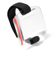 841419 Durable Transparent PVC Badge holder With Arm Strap