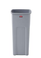 fg356988gray Rubbermaid Commercial Products Rubbermaid Commercial Products Untouchable 23gal Grey Polypropylene Waste Bin