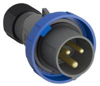 2cma101095r1000-232ep6w Amphenol Industrial, Easy & Safe IP67 Blue Cable Mount 2P + E Industrial Power Plug, Rated At 32A, 230 V