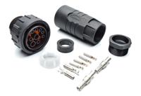 ahdp06-24-91s-bs1-k06x Amphenol Industrial Circular Connector, 9 Contacts, Cable, Standard Connector, Socket, Female, IP67, IP69K, Duramate