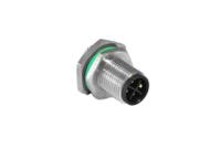pxmbni12rpm05lflm16001 Bulgin Circular Connector, 5 Contacts, Panel, M12 Connector, Socket, Male, IP67, Buccaneer M12 Series